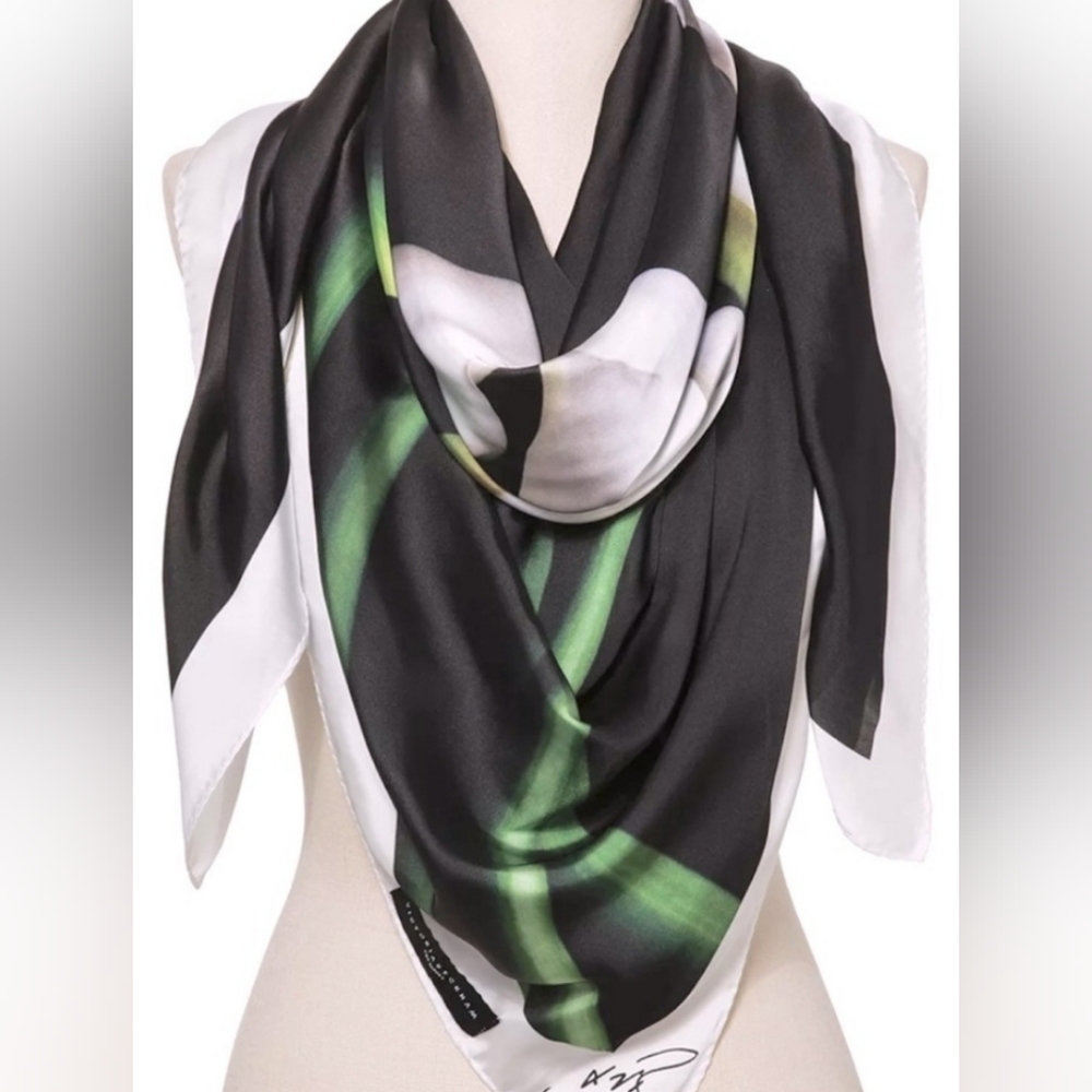 Victoria Beckham for Target Calla Lillies scarf. 45x45